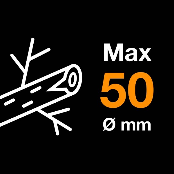 Сучкоріз до 50 мм Fiskars PowerGear™ Anvil L (L77) 112580 (1000583)