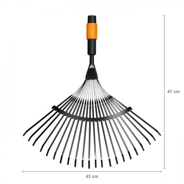 Грабли для уборки листьев 22 зубцов Fiskars QuikFit 135201 (1000644)