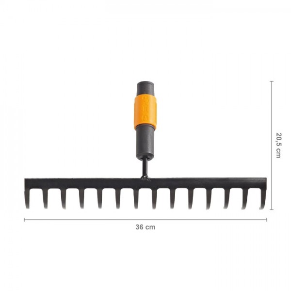 Грабли для грунта 14 зубьев Fiskars QuikFit 135511 (1000653)