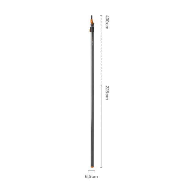 Телескопическая графитовая ручка Fiskars QuikFit (L) 136032 (1000665)