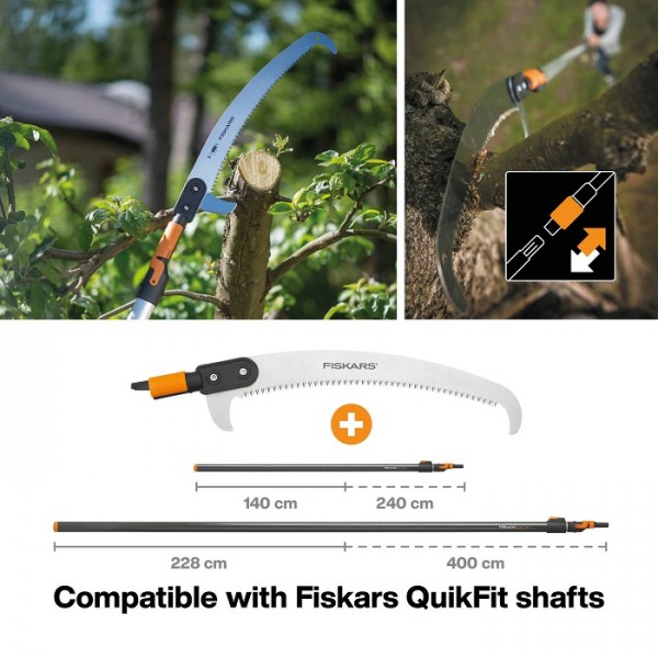 Телескопическая графитовая ручка Fiskars QuikFit (L) 136032 (1000665)