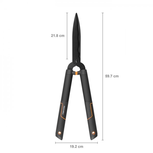 Ножиці для живоплоти Fiskars SingleStep™ Wavy Blade HS22, 114730 (1001433)