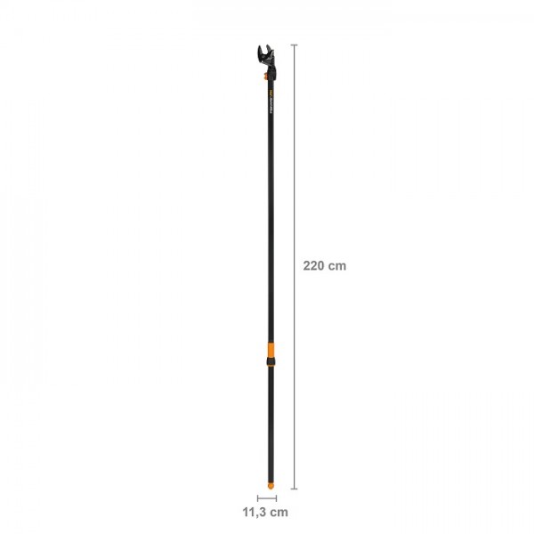 Универсальный садовый высоторез до 32 мм Fiskars Long Bypass UP84, 2.2 м, 115390 (1001557)
