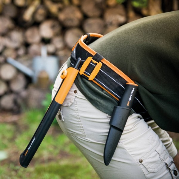 Універсальна сокира Fiskars S X10 121443 (1015619) + Ніж загального призначення Fiskars з чохлом K40 125860 1001622 (1060001)