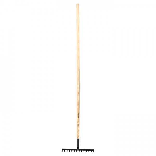 Грабли Fiskars Solid с деревянной ручкой 14 зубцов (1011598)