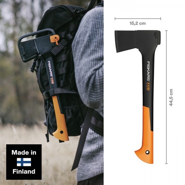 Подарочный набор Fiskars (Топор 1015619+точило 1000601+нож 1023619+пила 1000614) 2021282