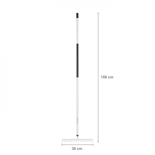 Универсальные грабли Fiskars White облегченные 135523 (1019608)