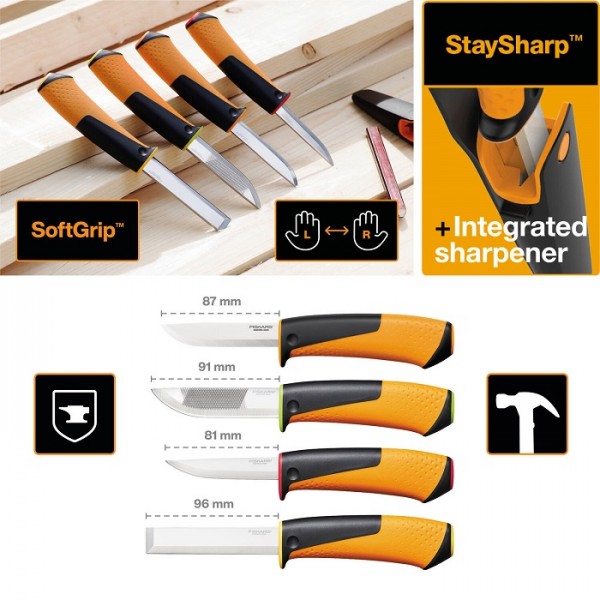 Подарочный набор Fiskars (Топор 1015617 + нож 1023619 + пила 1000613) 2020961