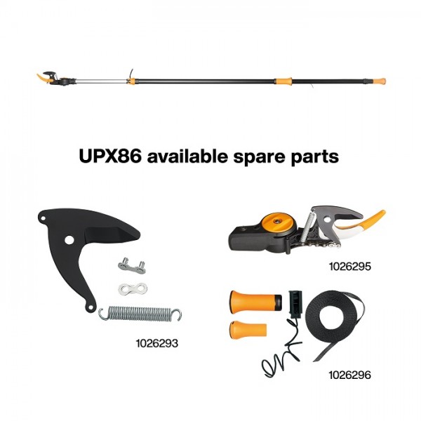Телескопический высоторез до 32 мм Fiskars PowerGear™ X Telescopic UPX86, 2.4-4 м + секатор до 20 мм P321 (1023624)