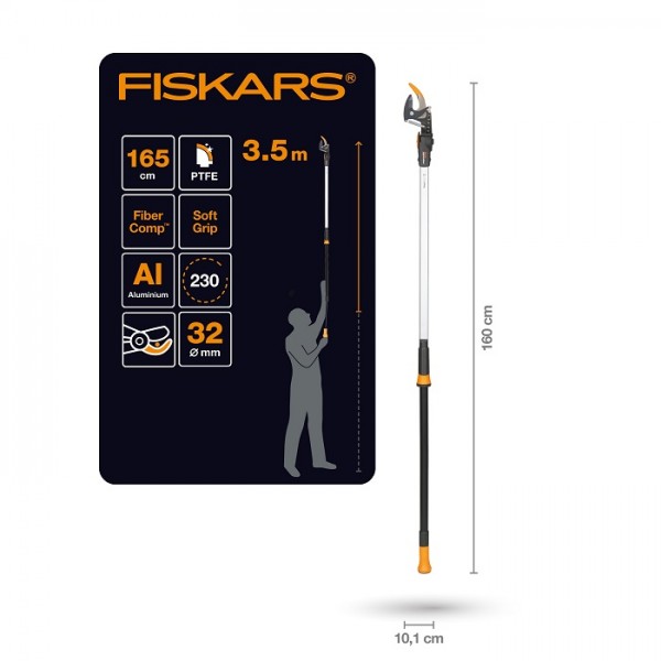 Универсальный высоторез до 32 мм Fiskars PowerGear™ X UPX82, 1.6 м (1023625)