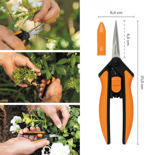 Ножницы для цветов Fiskars Solid™ Micro-Tip SP13 (1051600)