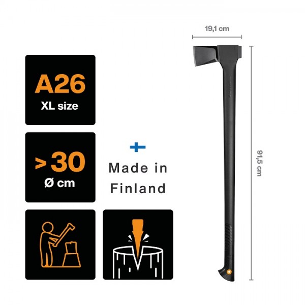 Сокира колун Fiskars Solid A26 (1052043) Сокири