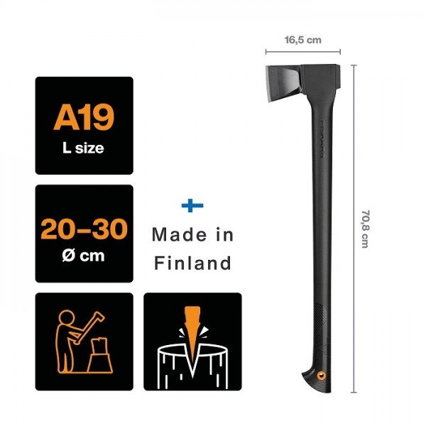 Сокира-колун Fiskars Solid A19 (1052044) Сокири