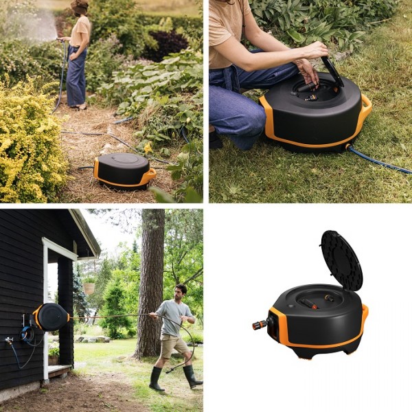 Катушка со шлангом автоматическая Fiskars X-series™ XL (1067549)