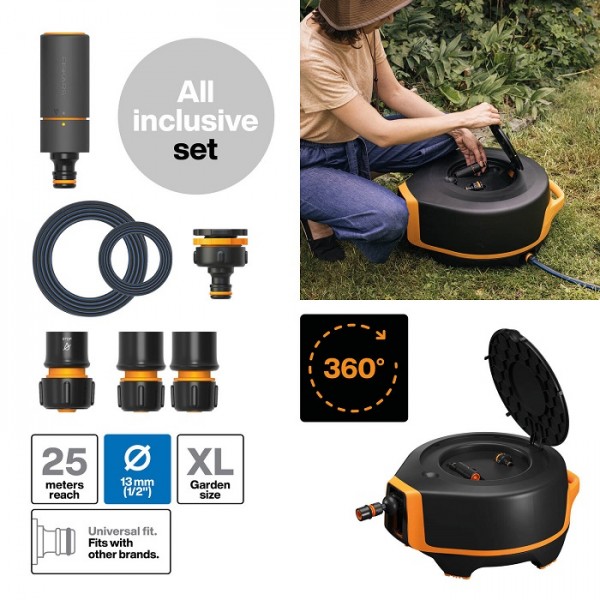 Катушка со шлангом автоматическая Fiskars X-series™ XL (1067549)