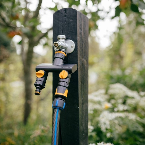 Тройник для крана Fiskars Comfort 2 выхода (1070577)