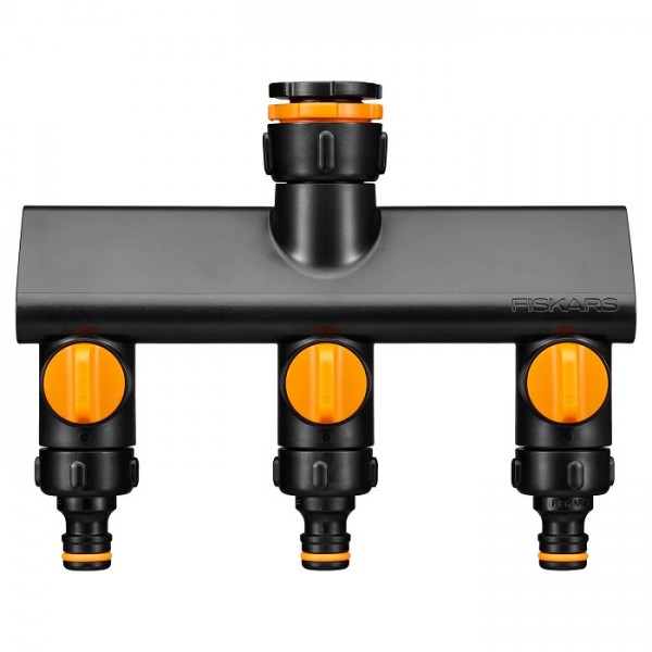 Тройник для крана Fiskars Comfort 3 выхода (1070578)