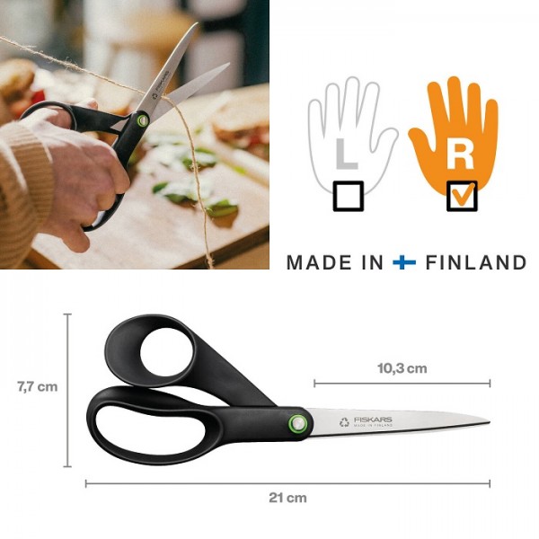 Ножницы общего назначения Fiskars Functional Form Universal 21 см, 1019197 (1074547)