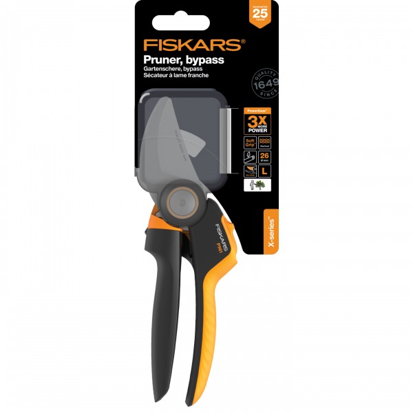 Площинний секатор до 26 мм Fiskars X-series™ Bypass L, P961 (1057175) 1057175
