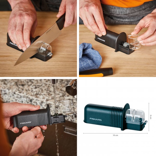 Точилка для кухонних ножів Fiskars Essential Roll-Sharp (1065598) 1065598 Точилка для кухонних ножів Fiskars Essential Roll-Sharp (1065598) 1065598