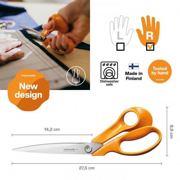 Кравецькі ножиці Fiskars Classic 27 см (1075056) 1075056 Кравецькі ножиці Fiskars Classic 27 см (1075056) 1075056
