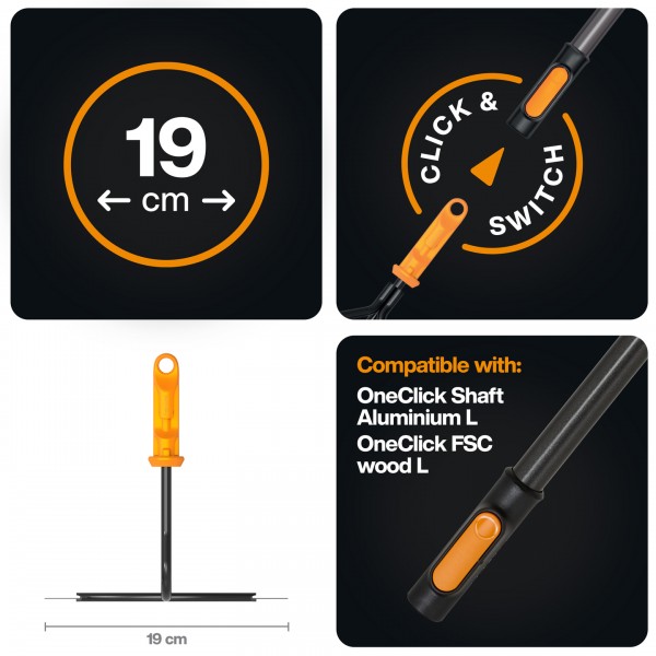 Сапа Fiskars OneClick 19 см (1080683) 1080683 Сапа Fiskars OneClick 19 см (1080683) 1080683