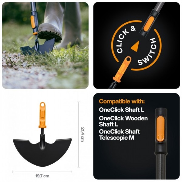 Підрізувач країв газону Fiskars OneClick 20 см (1080689) 1080689 Підрізувач країв газону Fiskars OneClick 20 см (1080689) 1080689