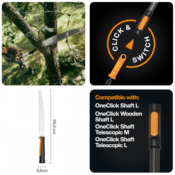 Садова пила Fiskars OneClick 36 см (1080691) 1080691 Садова пила Fiskars OneClick 36 см (1080691) 1080691