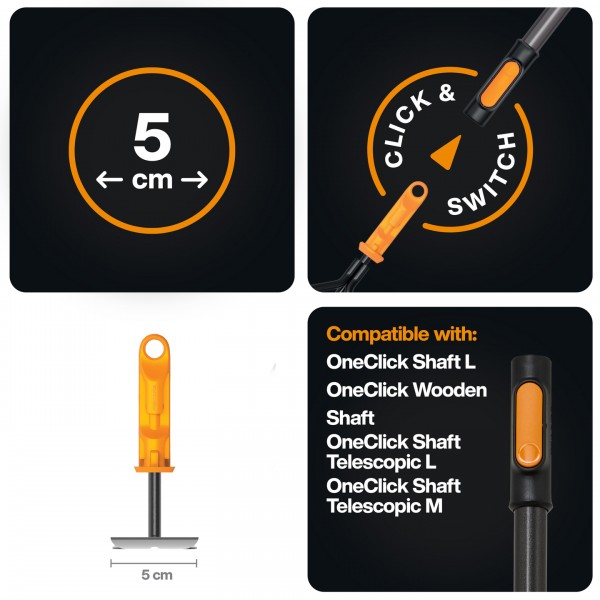 Сапа подвійна Fiskars OneClick 5 см (1080695) 1080695 Сапа подвійна Fiskars OneClick 5 см (1080695) 1080695