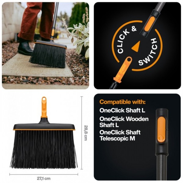 Щітка для тераси Fiskars OneClick 27 см (1080699) 1080699 Щітка для тераси Fiskars OneClick 27 см (1080699) 1080699