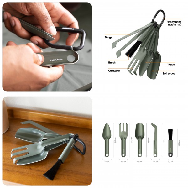 Набор садовых инструментов Fiskars Cultivating Tool Set 5 шт (1080778)