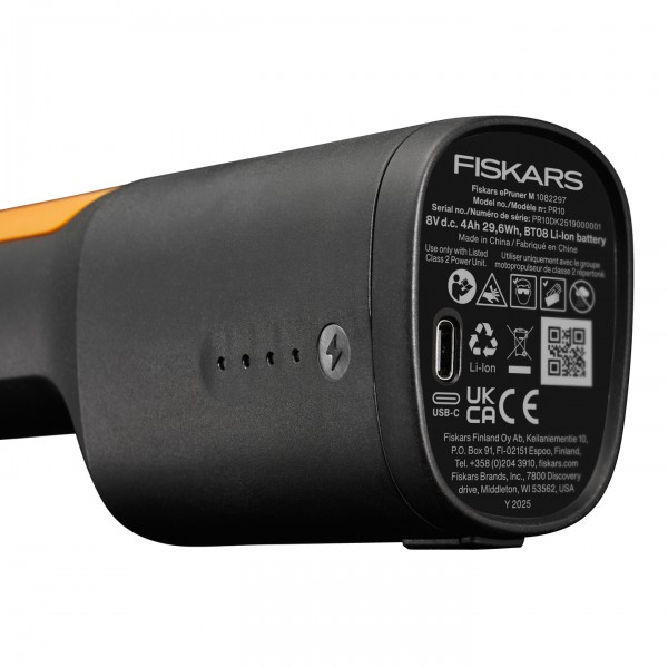 Акумуляторний секатор до 25 мм Fiskars ePruner M Bypass (1082297) 1082297