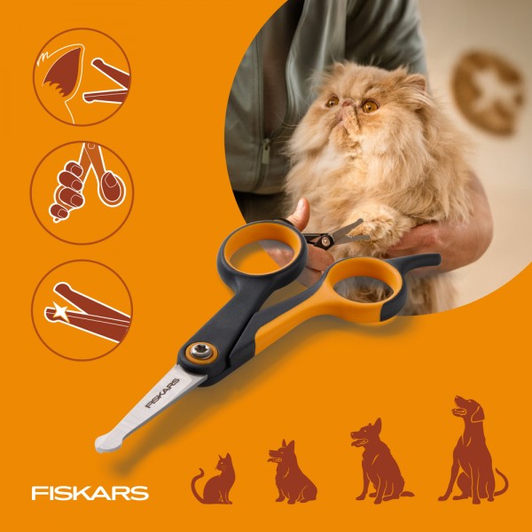 Ножиці точної стрижки для грумінгу собак і котів Fiskars Detailing scissors (2009124) Ножиці точної стрижки для грумінгу собак і котів Fiskars Detailing scissors (2009124)