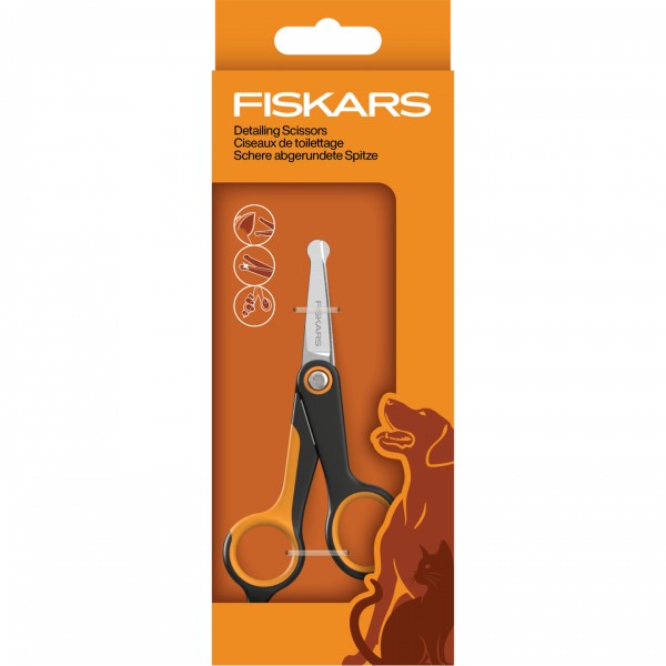 Ножиці точної стрижки для грумінгу собак і котів Fiskars Detailing scissors (2009124) Ножиці точної стрижки для грумінгу собак і котів Fiskars Detailing scissors (2009124)