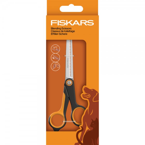 Філіровочні ножиці для стрижки собак і котів Fiskars Blending scissors (2009128)