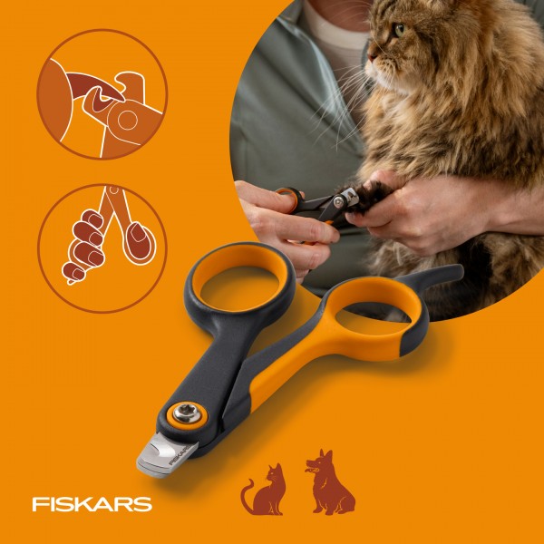 Кігтеріз з напікруглим лезом для котів та собак Fiskars Small Nail Clippers (2009130) Кігтеріз з напікруглим лезом для котів та собак Fiskars Small Nail Clippers (2009130)
