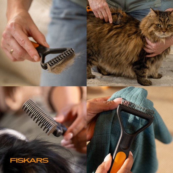 Ковтунорез для груминга кошек и собак Fiskars Dematting Rake (2009136) Ковтунорез для груминга кошек и собак Fiskars Dematting Rake (2009136)