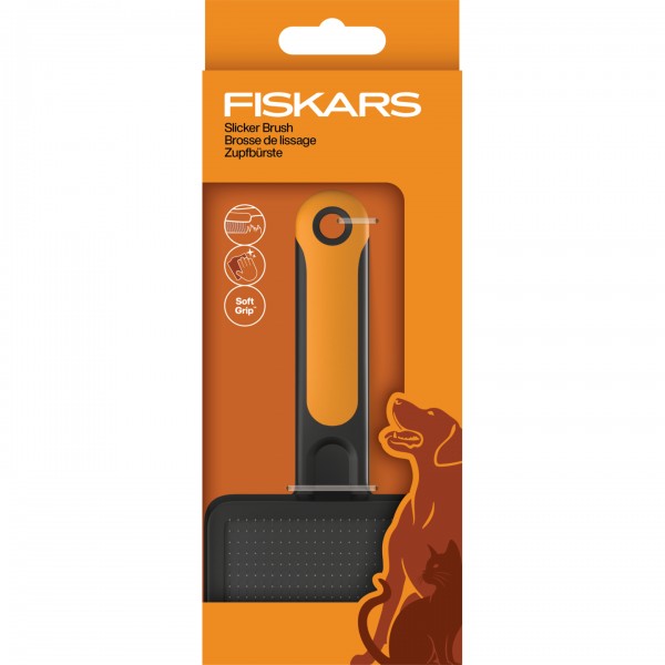 Щітка для вичісування котів і собак Fiskars Slicker Brush (2009138) Щітка для вичісування котів і собак Fiskars Slicker Brush (2009138)