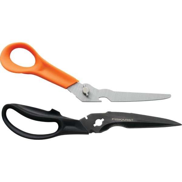 Багатофункціональні ножиці Fiskars Cuts+More леза з покриттям титановим 23 см 1000809