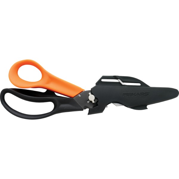 Багатофункціональні ножиці Fiskars Cuts+More леза з покриттям титановим 23 см 1000809