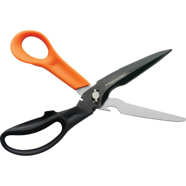 Багатофункціональні ножиці Fiskars Cuts+More леза з покриттям титановим 23 см 1000809