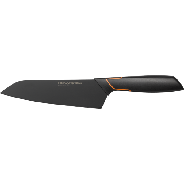 Кухонний ніж Fiskars Santoku Edge кухарський азіатський 17 см Black 1003097