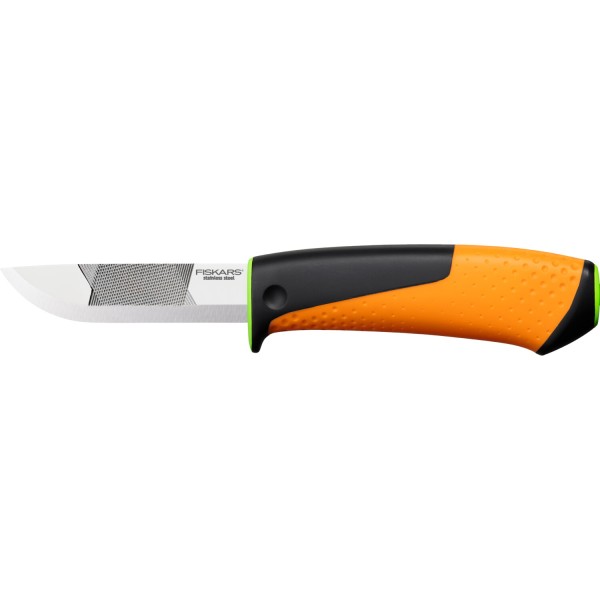 Нож Fiskars для тяжелых работ с точилкой (156018) 1023619
