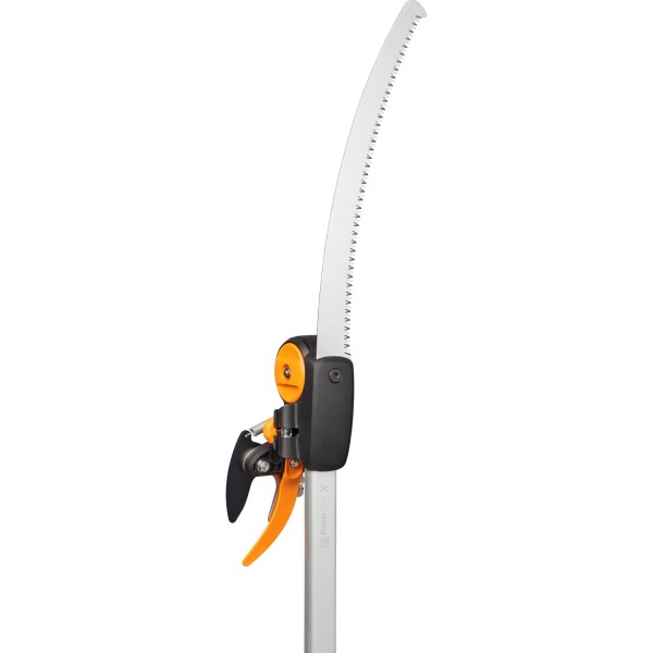 Телескопический высоторез до 32 мм Fiskars PowerGear™ X Telescopic UPX86, 2.4-4 м + садовая пила UPX80, 330 мм (1023634)