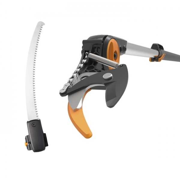 Телескопический высоторез до 32 мм Fiskars PowerGear™ X Telescopic UPX86, 2.4-4 м + садовая пила UPX80, 330 мм (1023634)