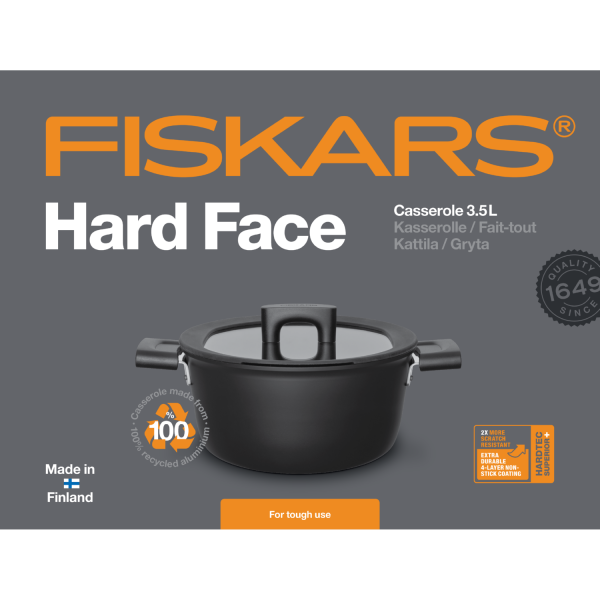 Кастрюля Fiskars Hard Face 3.5 л 1052227