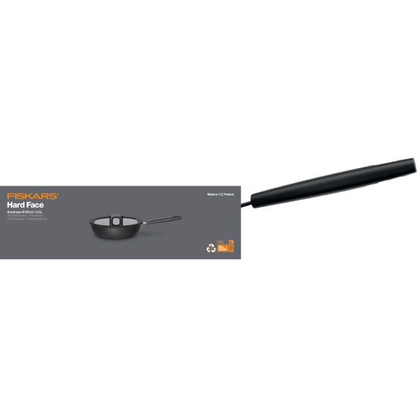 Сотейник Fiskars Hard Face с крышкой 28 см 1052232
