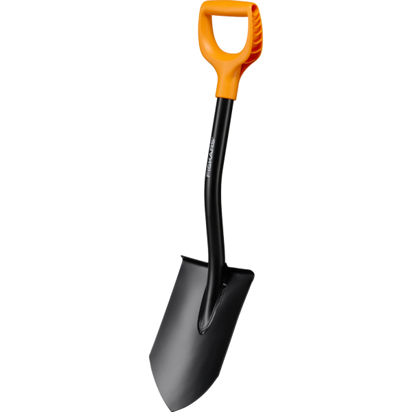 Лопата короткая Solid Fiskars (1014809) (1066715) лопати
