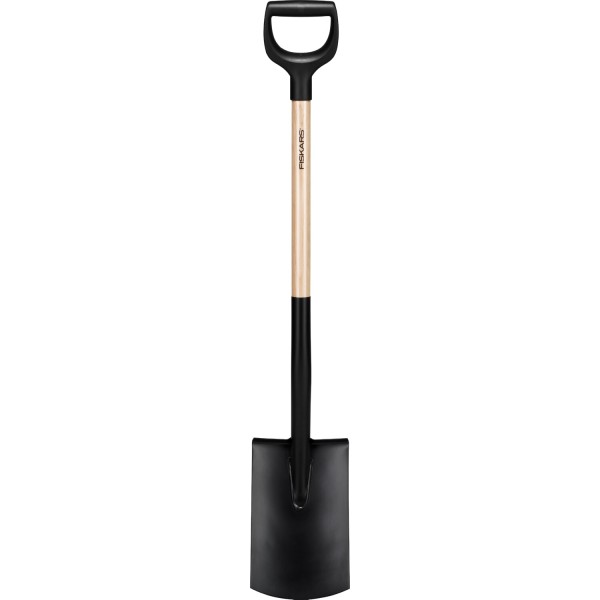 Лопата прямая с деревянной ручкой Fiskars Solid™ (1066722)