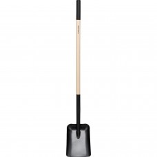 Лопата совковая с деревянной ручкой (L-образная рукоятка) Fiskars Solid™ (1066724)